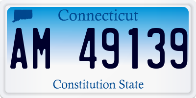 CT license plate AM49139
