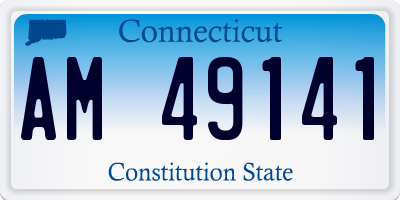CT license plate AM49141
