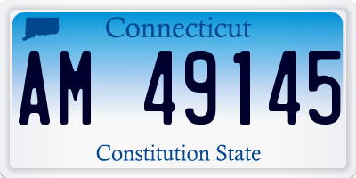 CT license plate AM49145