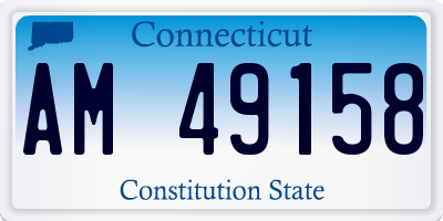 CT license plate AM49158