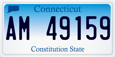 CT license plate AM49159