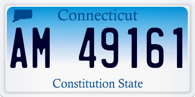 CT license plate AM49161