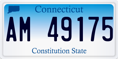 CT license plate AM49175