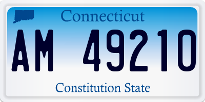 CT license plate AM49210