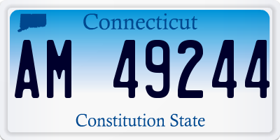 CT license plate AM49244
