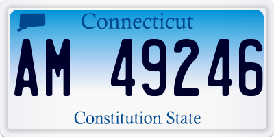 CT license plate AM49246
