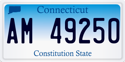 CT license plate AM49250