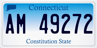 CT license plate AM49272