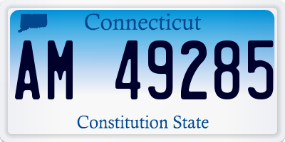 CT license plate AM49285