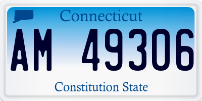 CT license plate AM49306