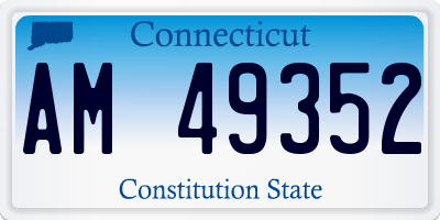 CT license plate AM49352