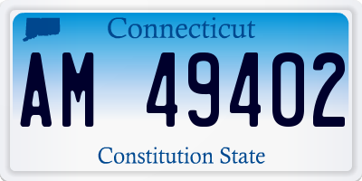 CT license plate AM49402