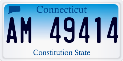 CT license plate AM49414