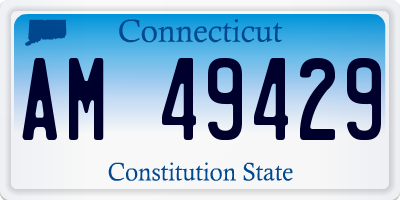 CT license plate AM49429