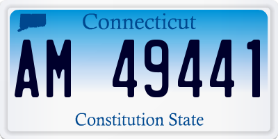 CT license plate AM49441