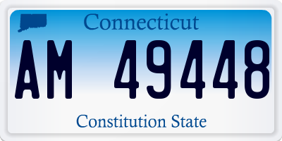 CT license plate AM49448