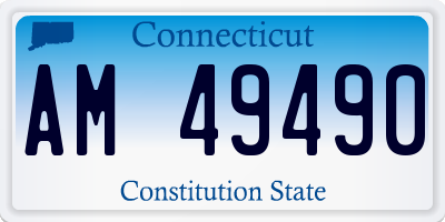 CT license plate AM49490