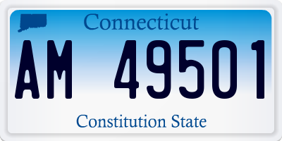 CT license plate AM49501