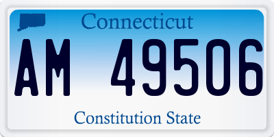 CT license plate AM49506