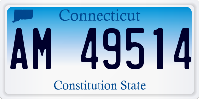 CT license plate AM49514