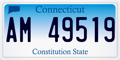 CT license plate AM49519