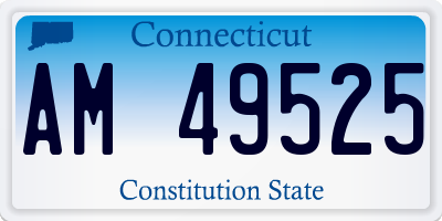 CT license plate AM49525
