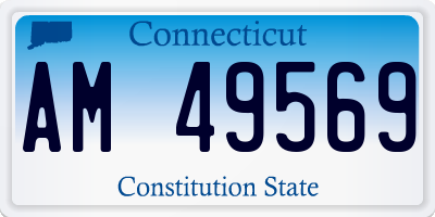 CT license plate AM49569