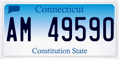 CT license plate AM49590