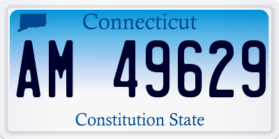 CT license plate AM49629