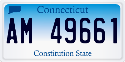 CT license plate AM49661