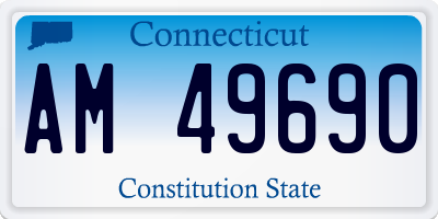 CT license plate AM49690