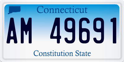 CT license plate AM49691