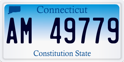 CT license plate AM49779