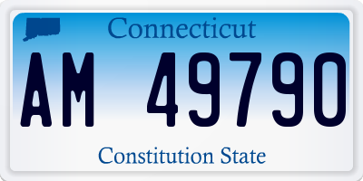 CT license plate AM49790