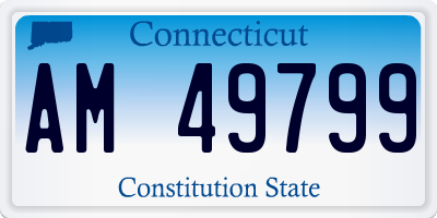 CT license plate AM49799