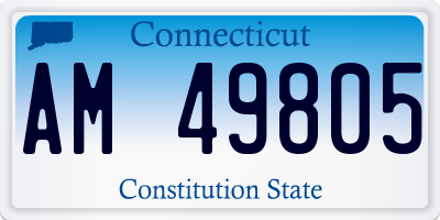 CT license plate AM49805