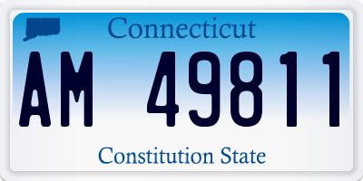 CT license plate AM49811
