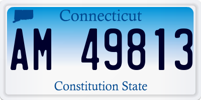 CT license plate AM49813