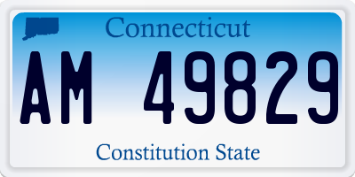 CT license plate AM49829