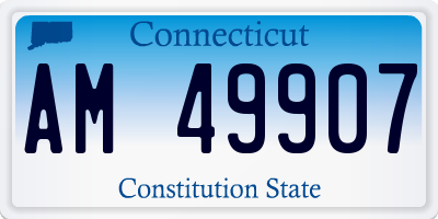 CT license plate AM49907