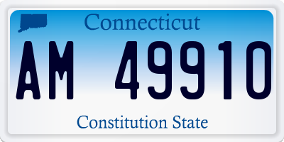 CT license plate AM49910