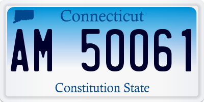 CT license plate AM50061
