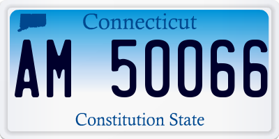 CT license plate AM50066