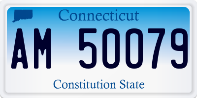 CT license plate AM50079