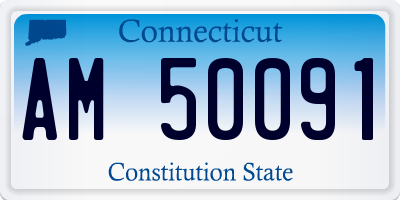 CT license plate AM50091