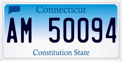CT license plate AM50094