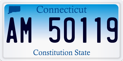 CT license plate AM50119