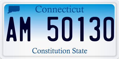 CT license plate AM50130