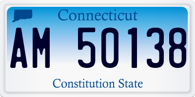 CT license plate AM50138