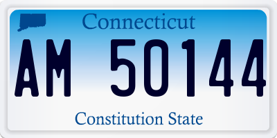 CT license plate AM50144